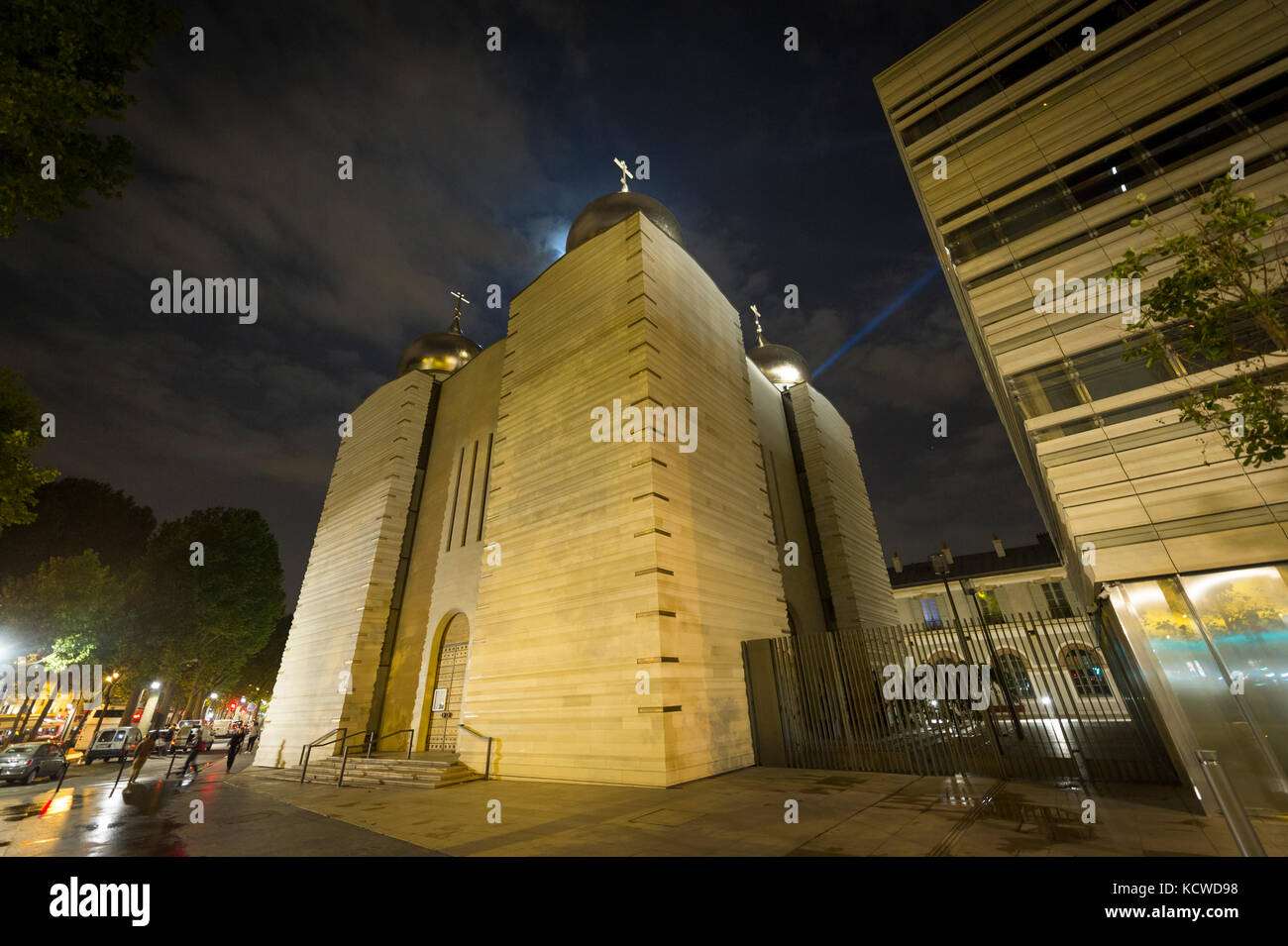 Russian Orthodox Spiritual and Cultural Center in Paris Stock Photo