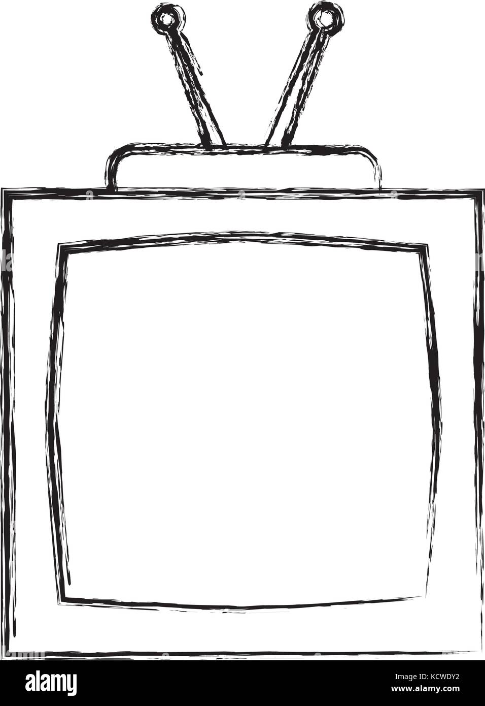Old tv isolated Stock Vector Image & Art - Alamy