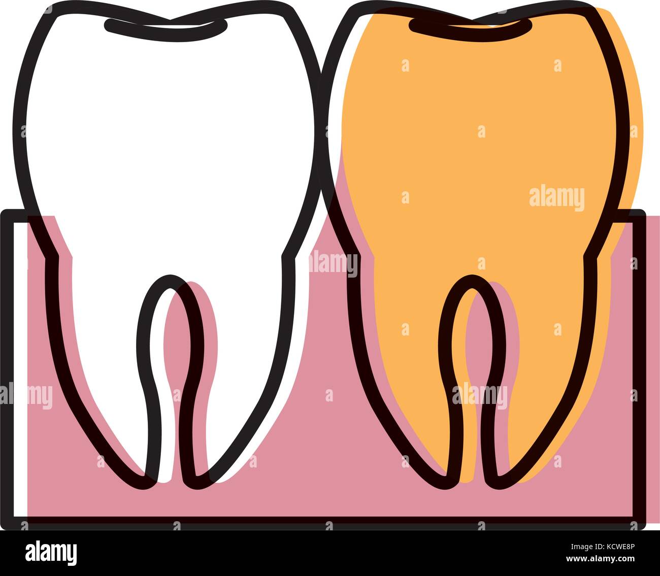 Tooths and dental care Stock Vector Image & Art - Alamy