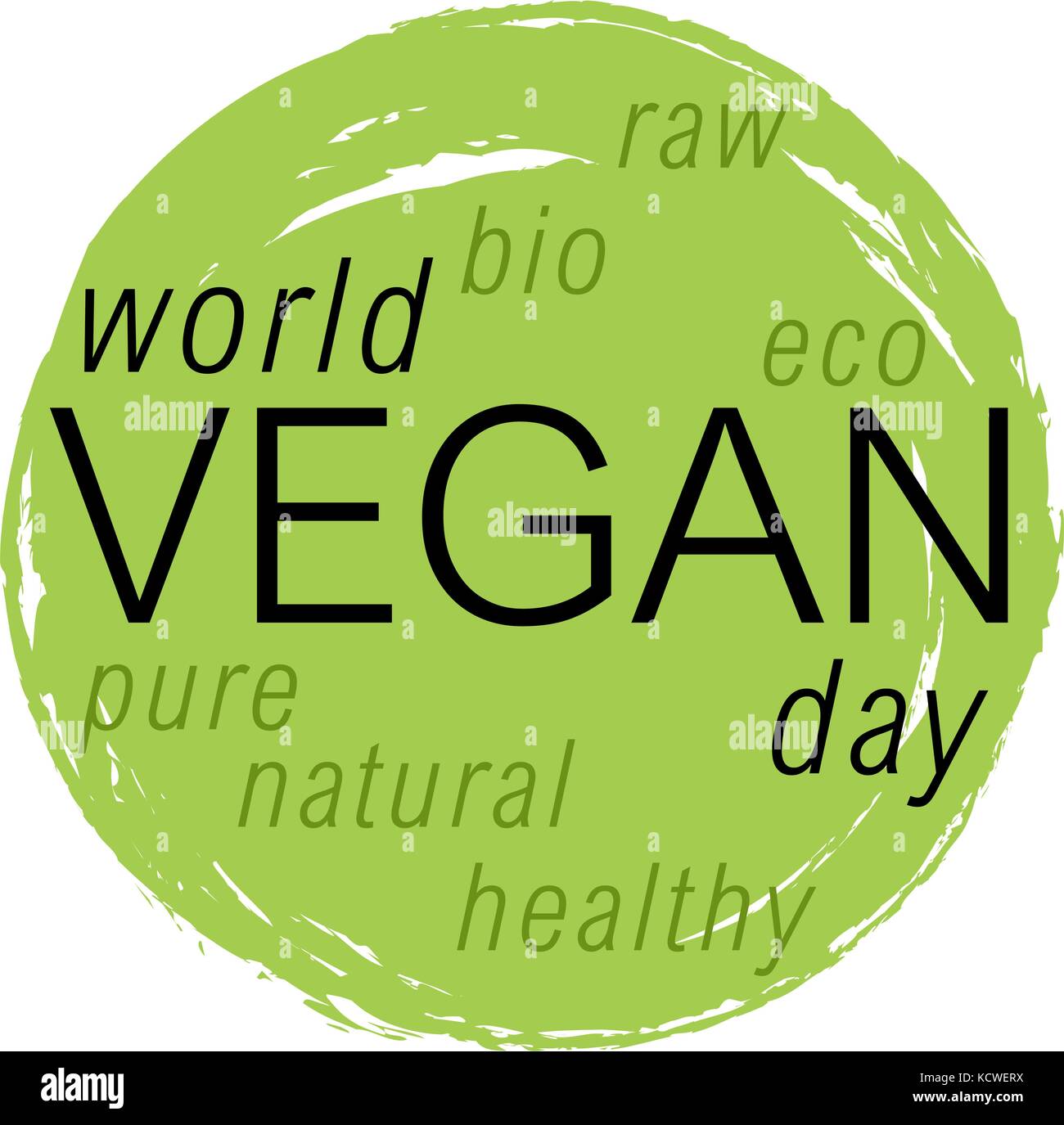 World vegan day vector colorfull illustration Stock Vector Image & Art ...