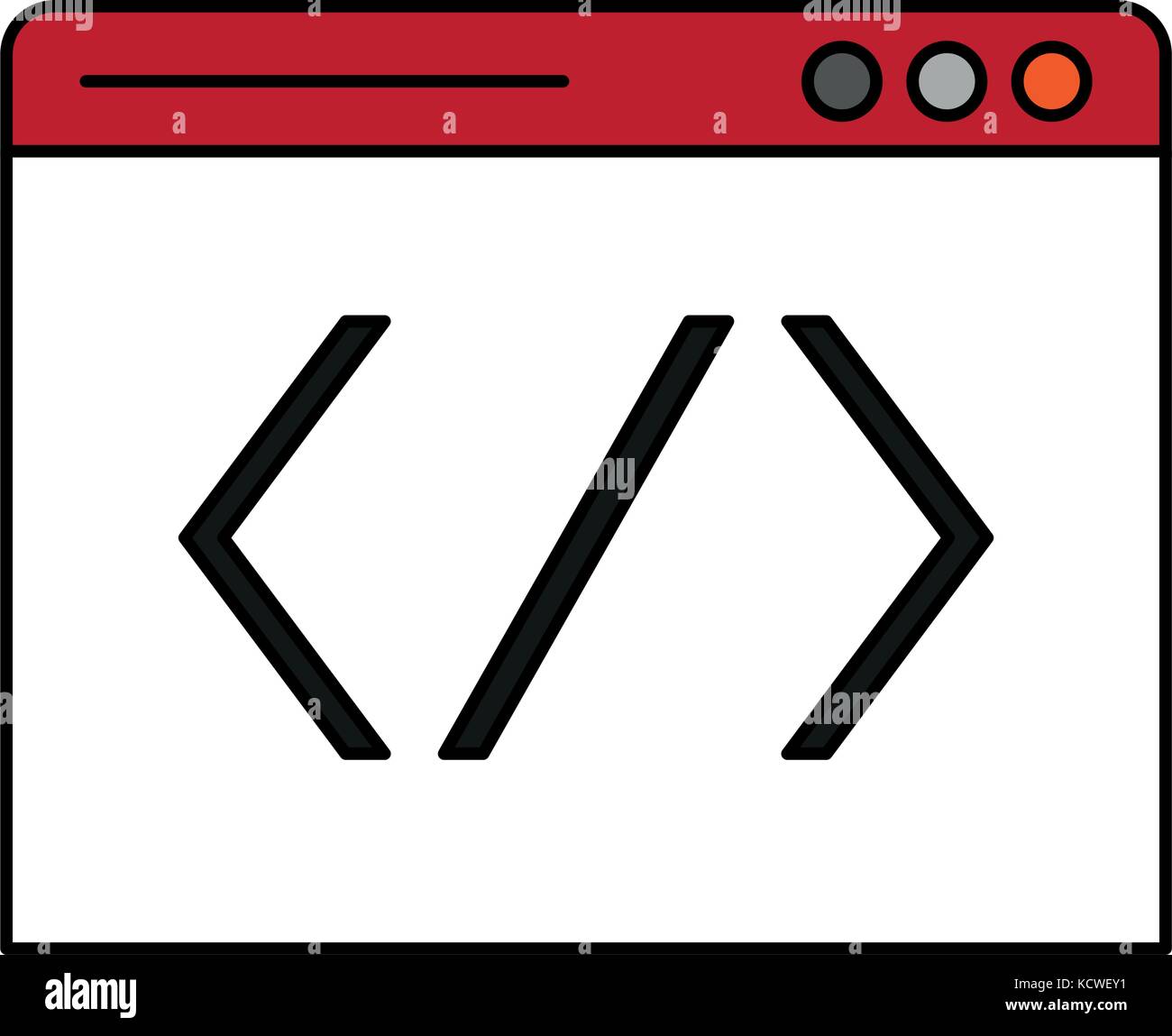 tab or website with code icon image Stock Vector Image & Art Alamy