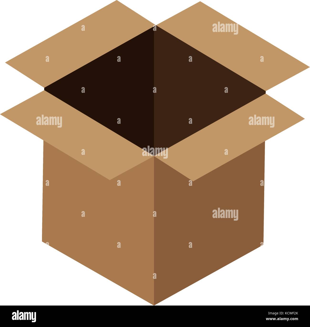 open cardboard box icon image Stock Vector Image & Art - Alamy