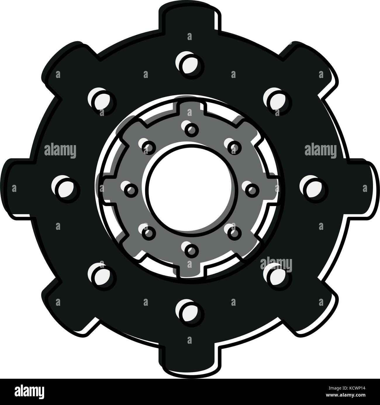 two gears icon image Stock Vector Image & Art - Alamy