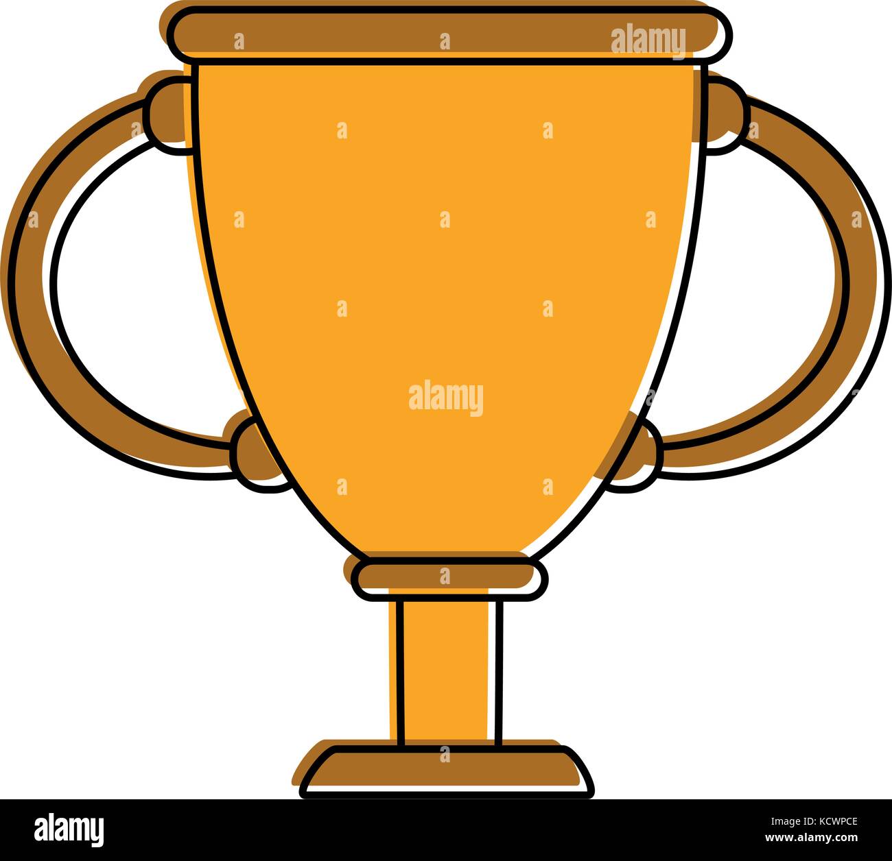 trophy cup on podium first place icon image Stock Vector Image & Art ...