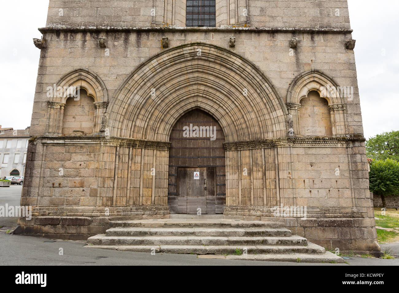 SAINTLEONARDDENOBLAT, FRANCE 22 JULY, 2017 The old front door of