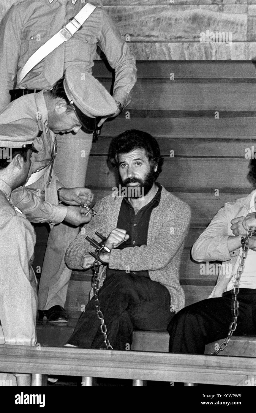 Trial to Renato Curcio, leader of the terroristic group Red Brigades (Milan, 1977) Stock Photo
