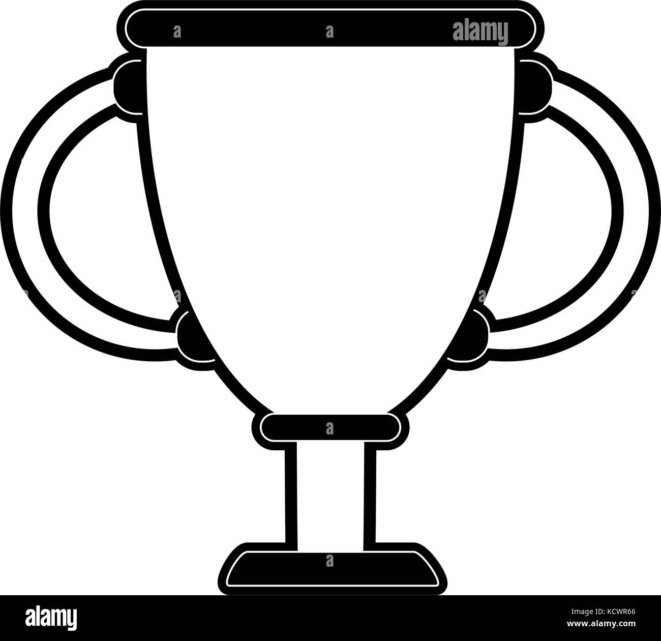 trophy cup on podium first place icon image Stock Vector Image & Art ...