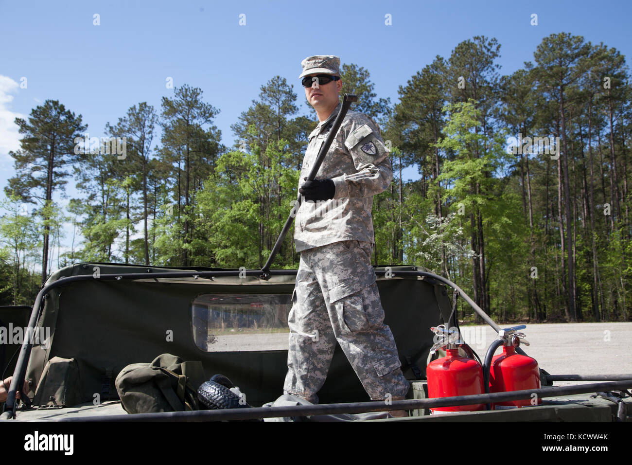 South Carolina Army National Guard Soldiers with Detachment 1, Company