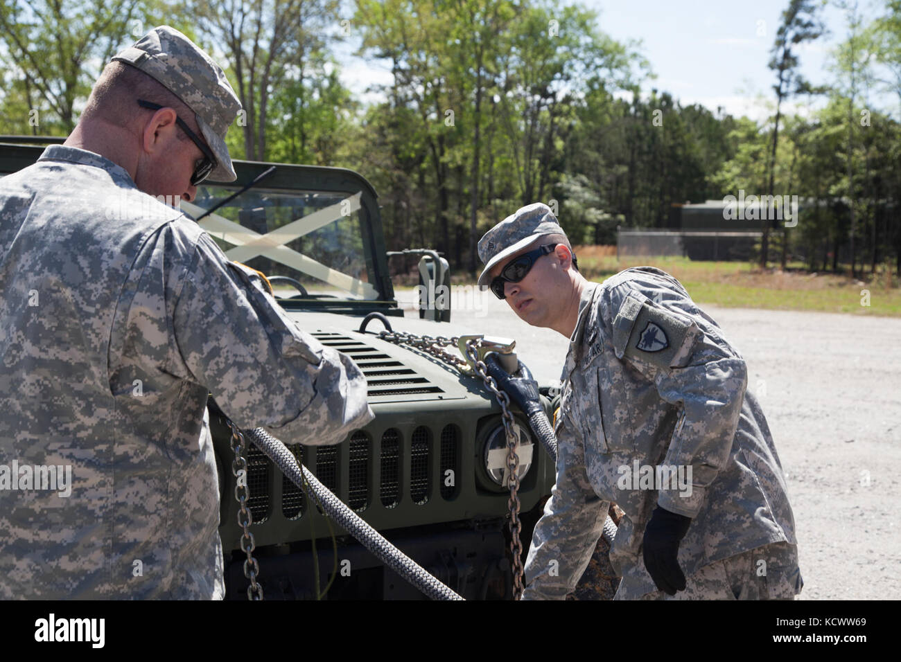 South Carolina Army National Guard Soldiers with Detachment 1, Company