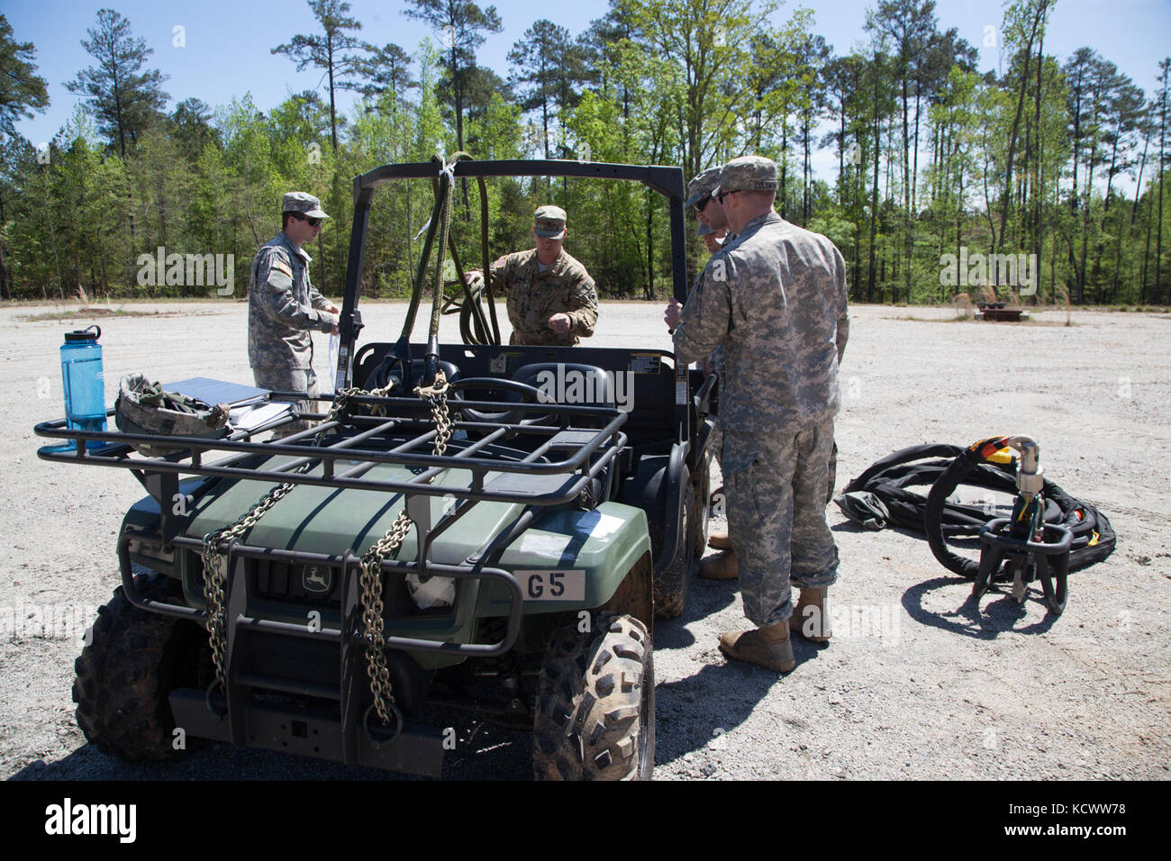 South Carolina Army National Guard Soldiers with Detachment 1, Company