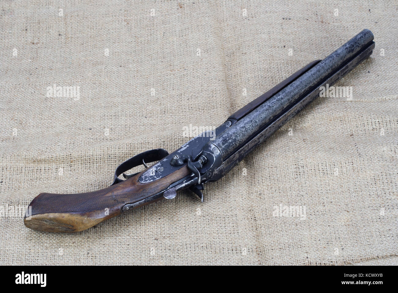 Illegal weapon sawn off shotgun Stock Photo Alamy