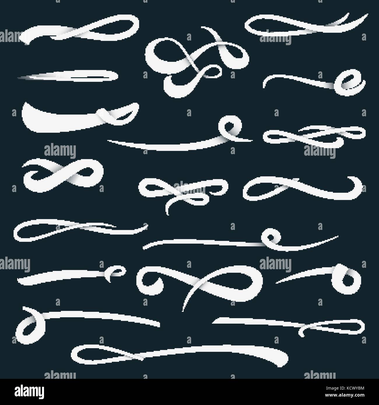 Stroke. Hand Drawn Highlighter. Stroke Set. Ink Handmade Elements For