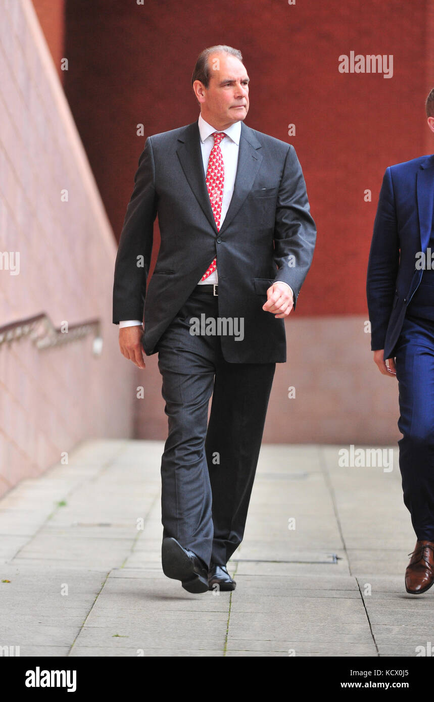 The five suspects charged in relation to the Hillsborough tragedy were 96 liverpool fans died are seen leaving Preston Crown court.  Featuring: Sir Norman Bettison Where: Preston, United Kingdom When: 06 Sep 2017 Credit: WENN.com Stock Photo