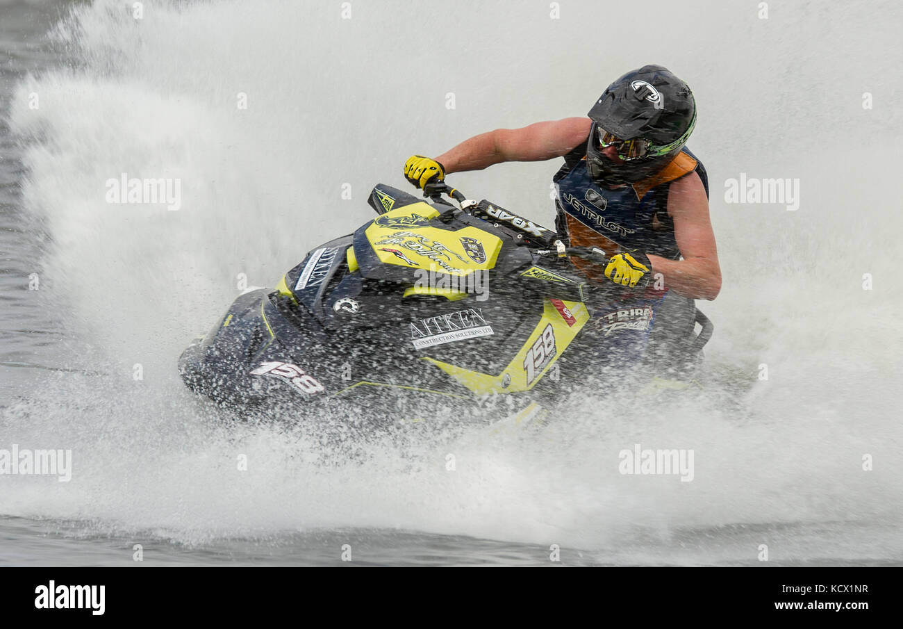 Jet Ski Racing in the JSRA British championship at Avos, Preston, UK