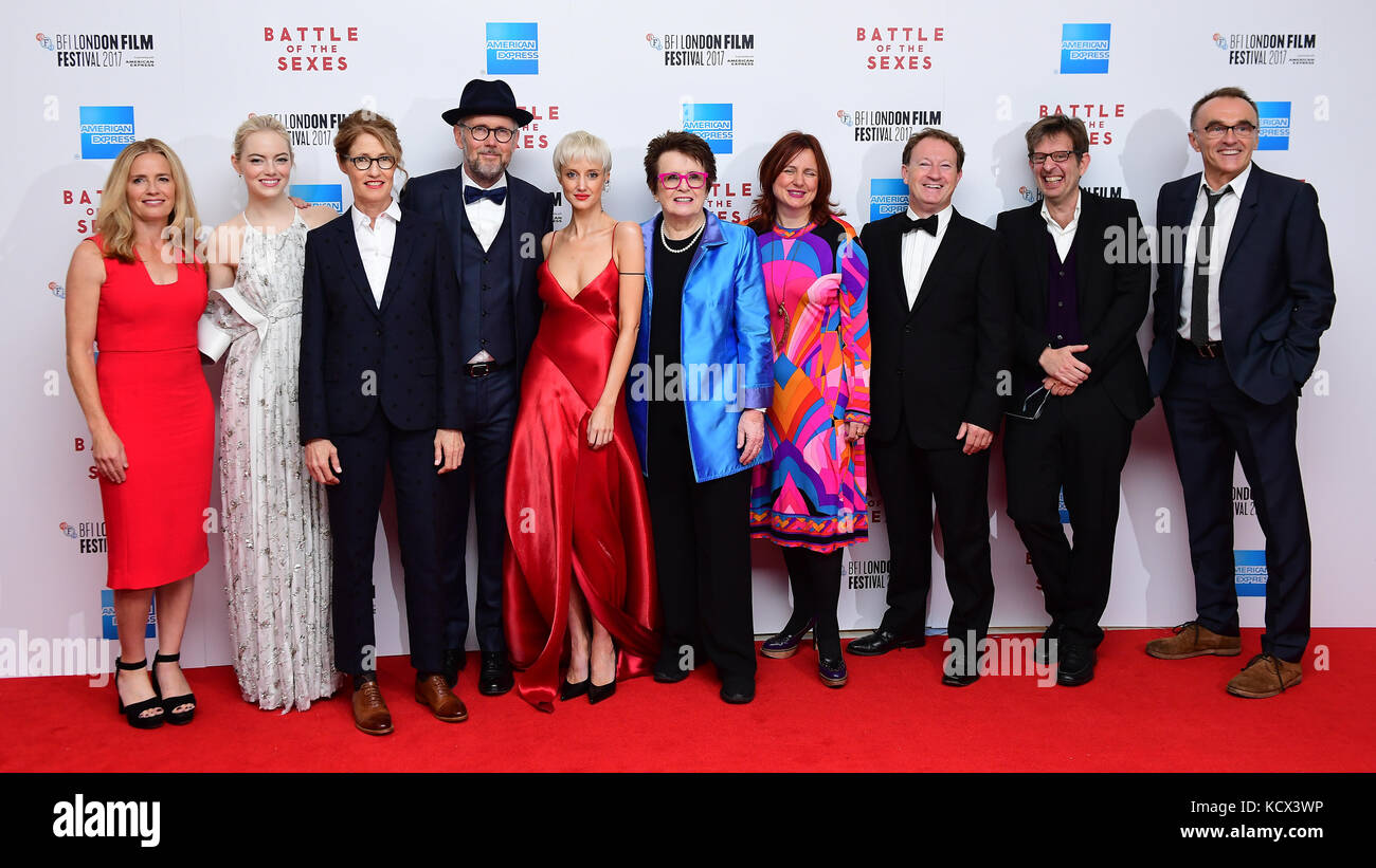 The Cast and crew of Battle of the Sexes attending the premiere of