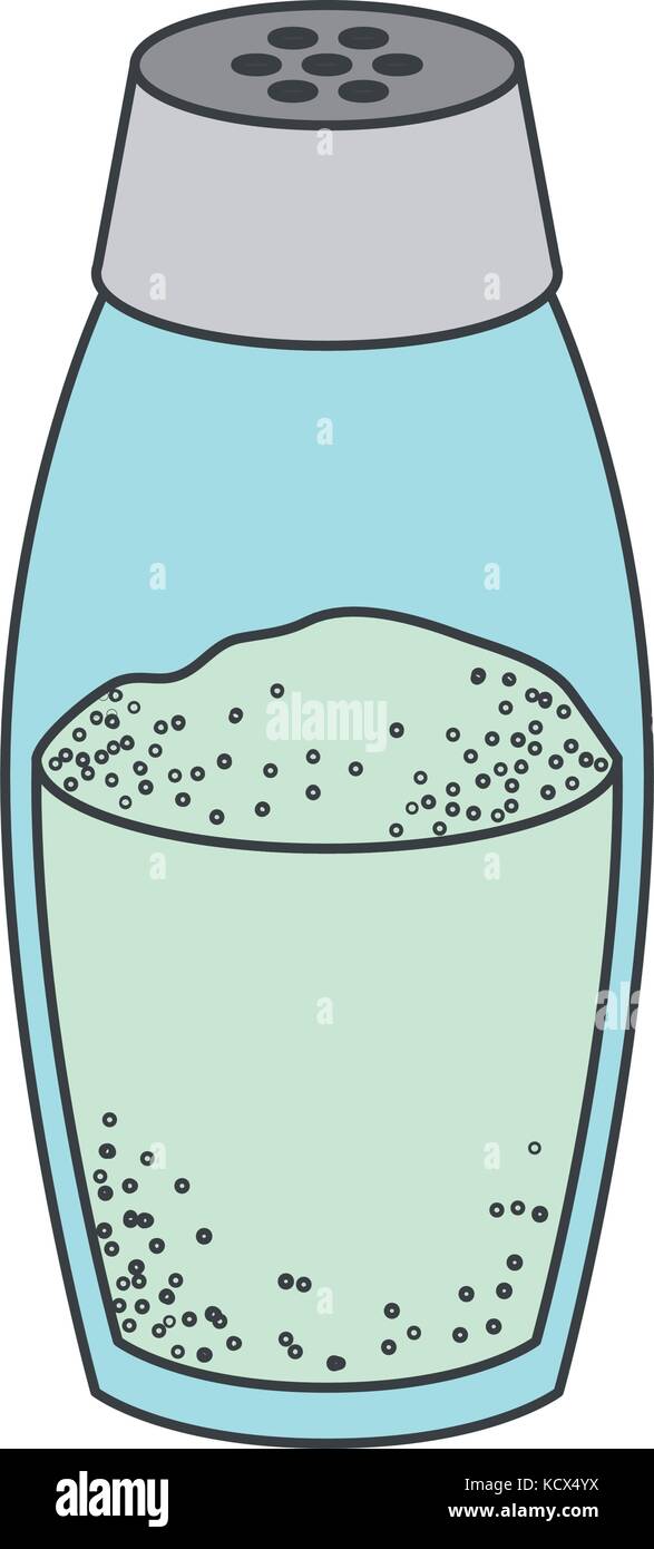 salt container icon colorful silhouette Stock Vector Image & Art - Alamy
