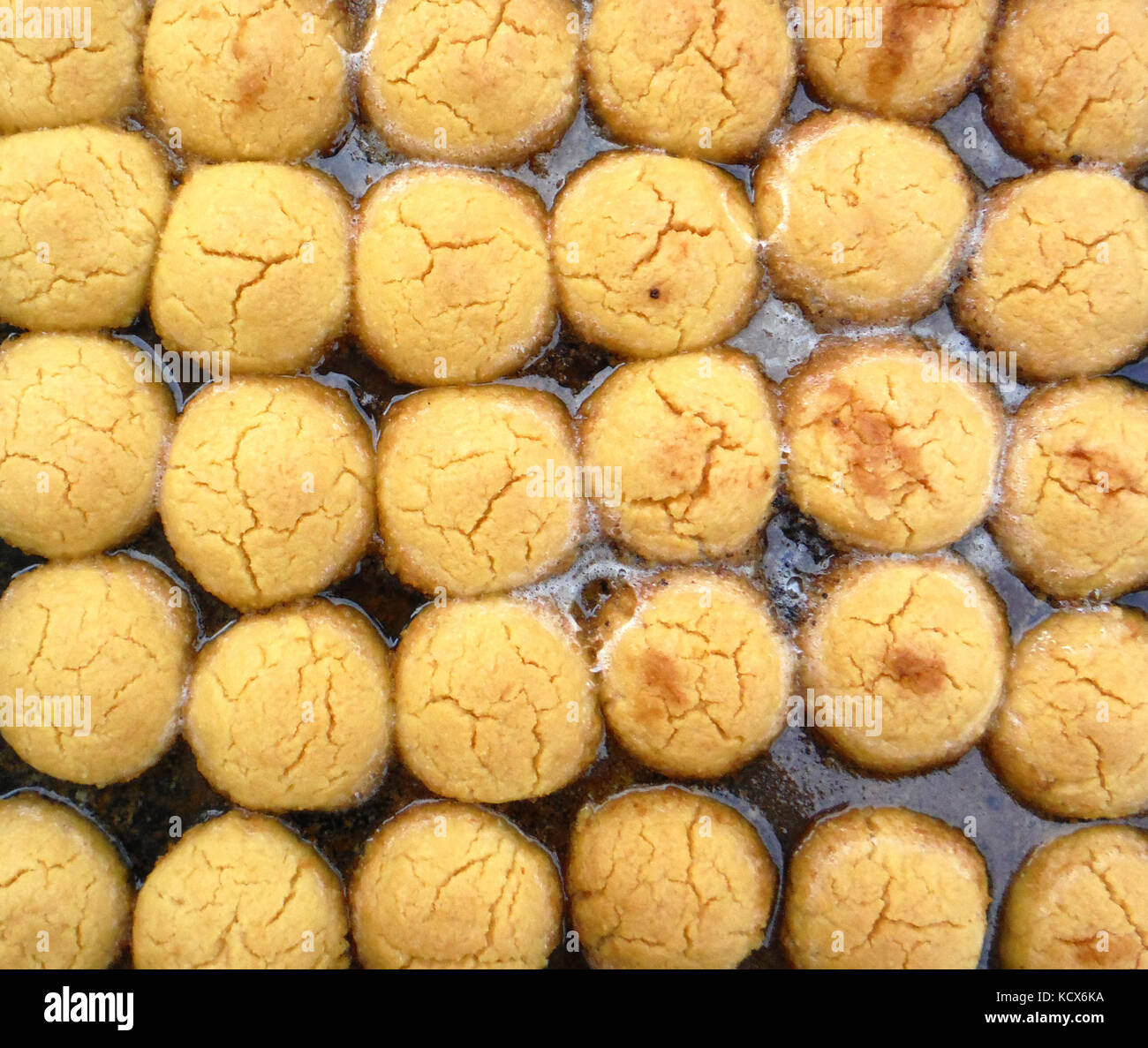 Turkish dessert with syrup Sekerpare Stock Photo Alamy