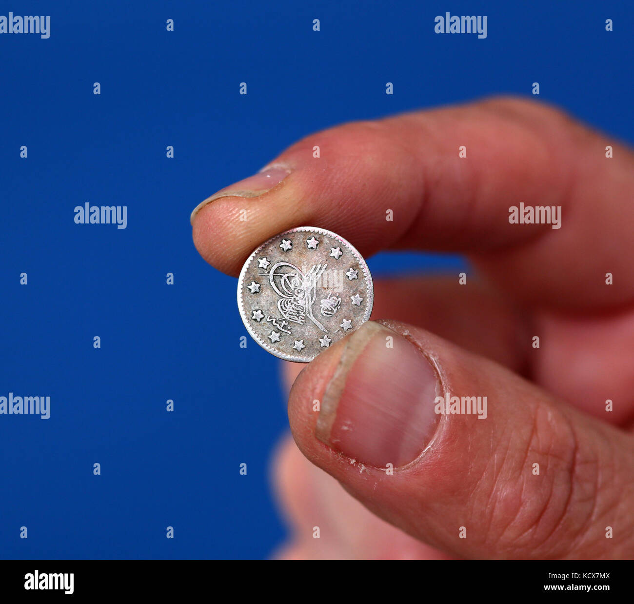 Old coins isolated on white background Stock Photo Alamy