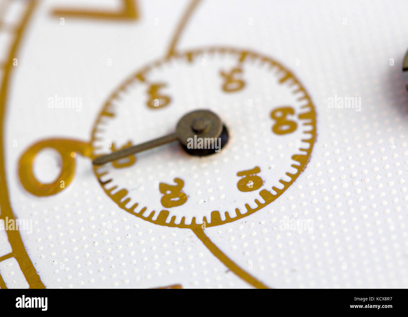 picture of a Closeup of hands on clock face Stock Photo - Alamy