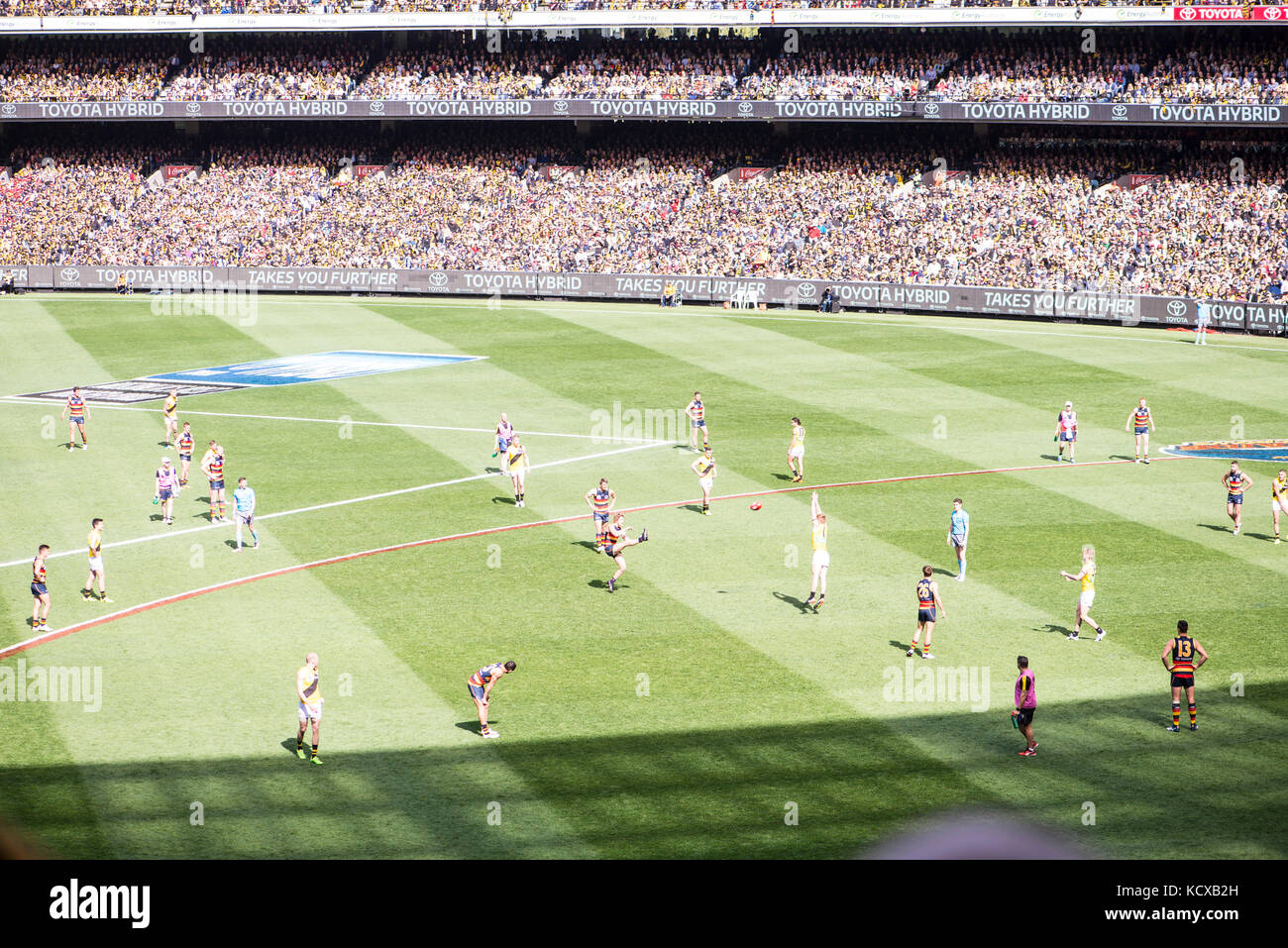 Australian rules football finals, MCG Stock Photo