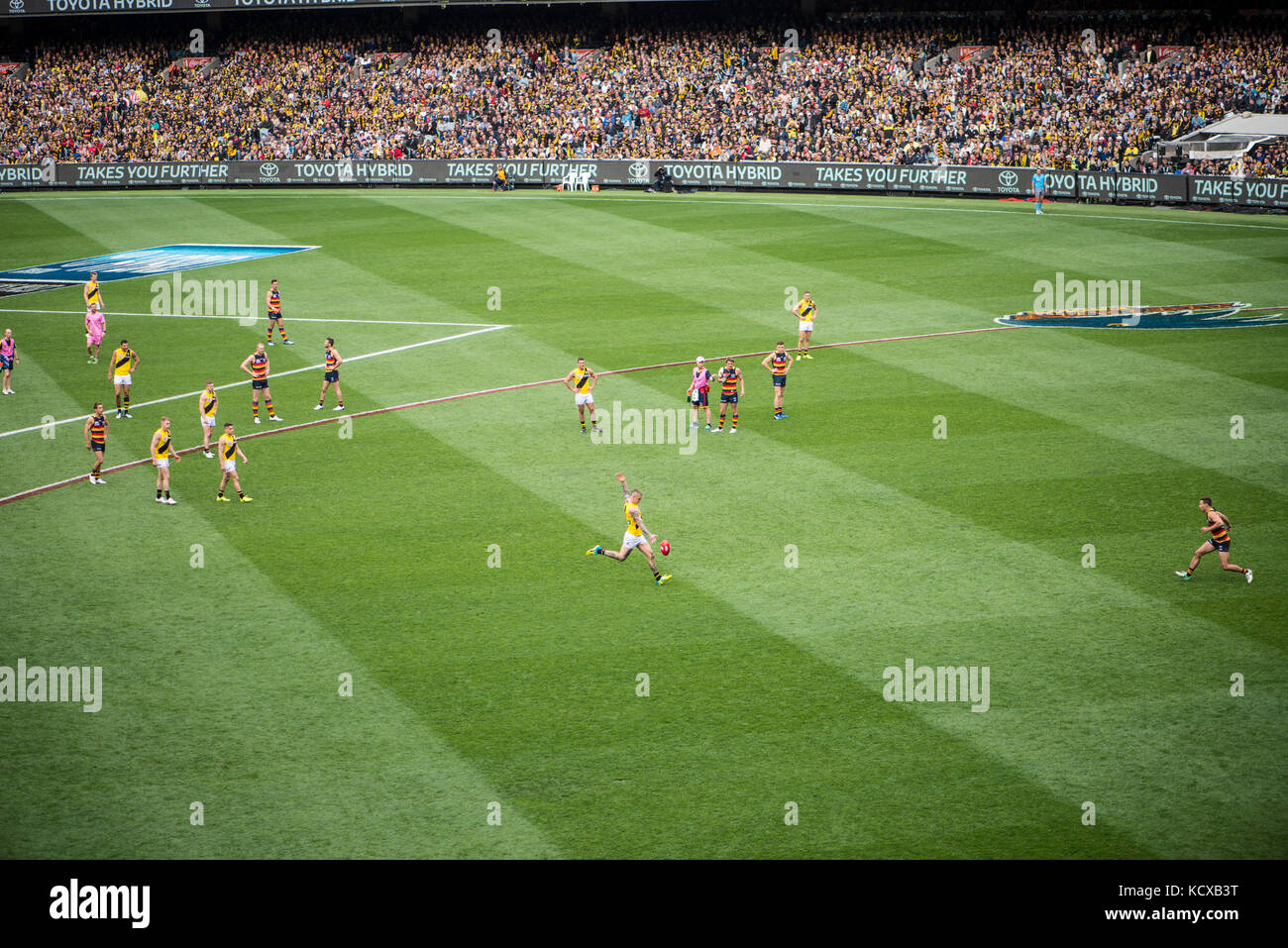 Australian rules football finals, MCG Stock Photo