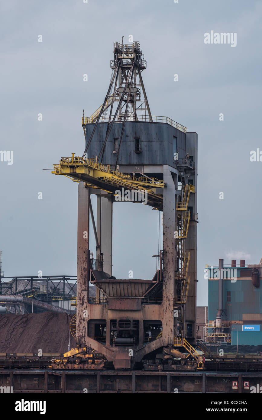 IJmuiden, the Netherlands - May 8th 2018: Tata Steel Stock Photo