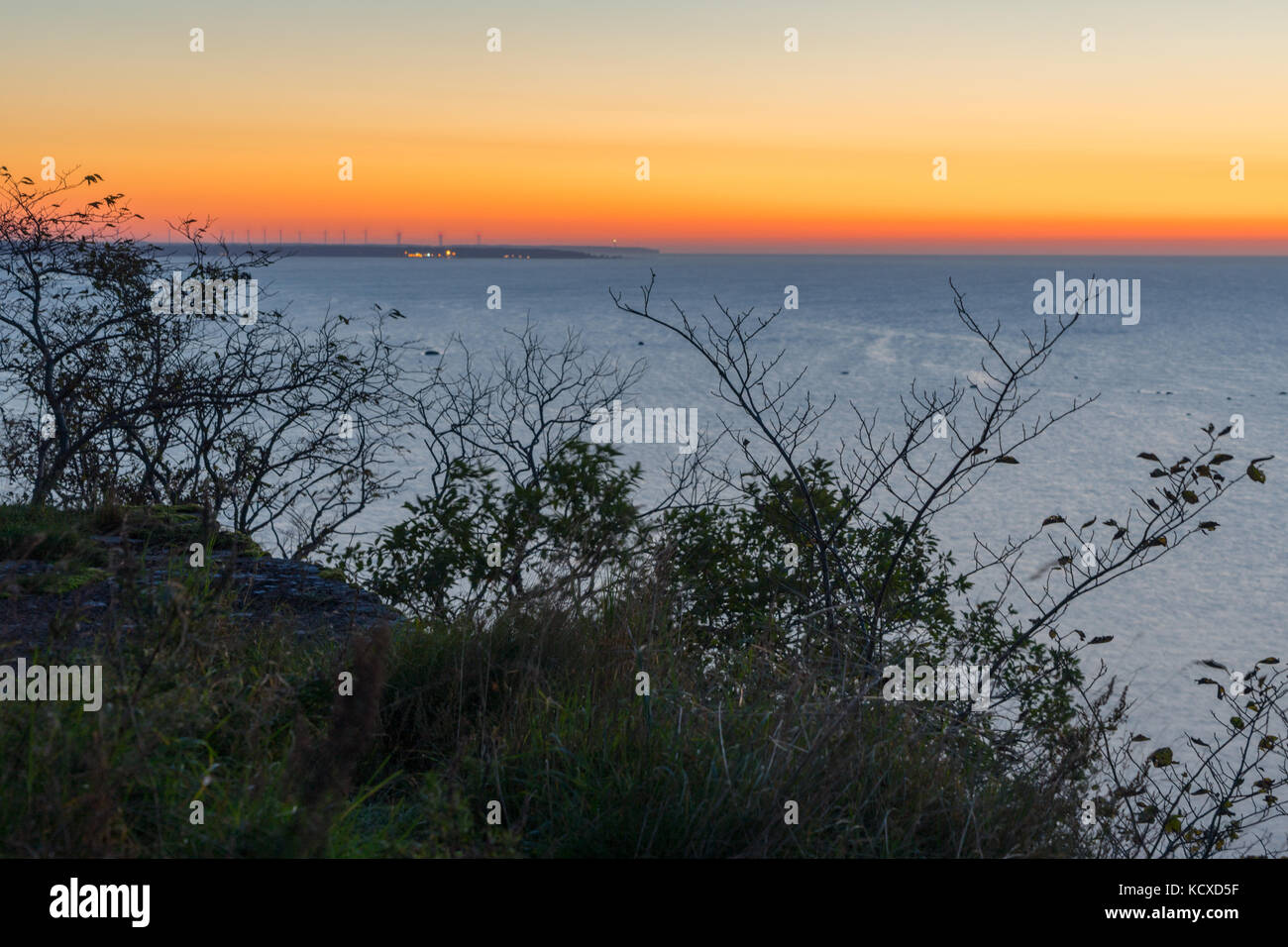 Beautiful sunset over Baltic sea Stock Photo - Alamy