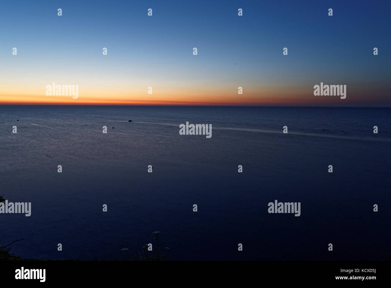 Beautiful sunset over Baltic sea Stock Photo - Alamy