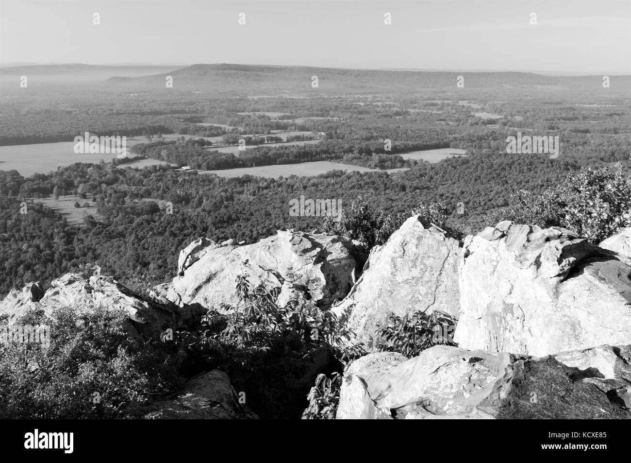 Area overlooking the Petit Jean burial site in the Petit Jean State Park, Arkansas Stock Photo