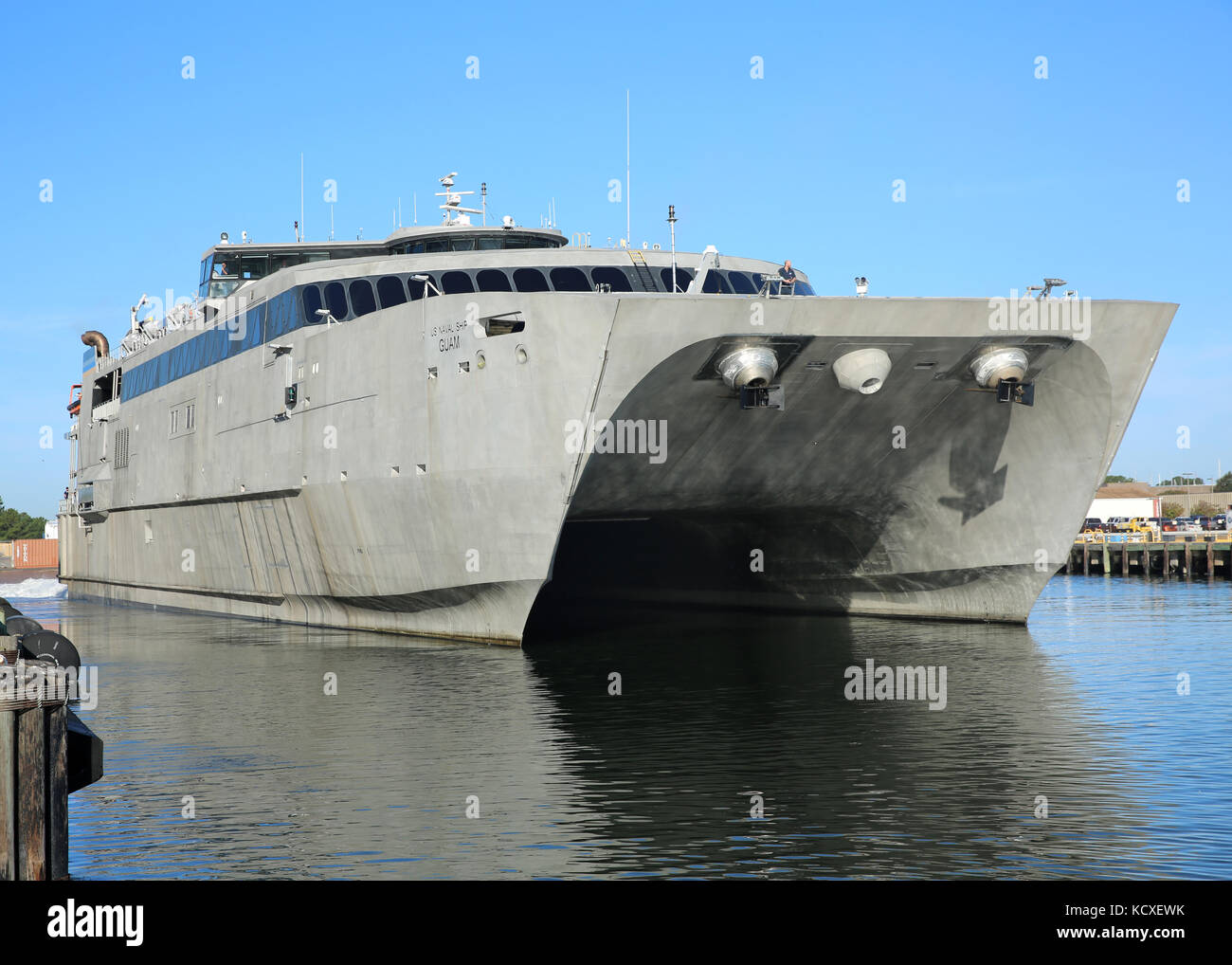 Military Sealift Command’s highspeed transport USNS Guam (HST1 Stock