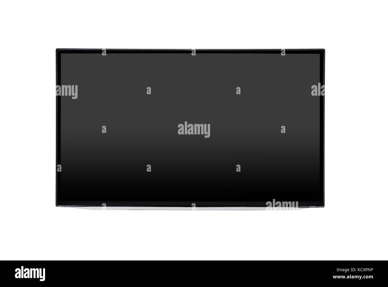 Television, tv screen mockup front view isolated. Blank screen monitor