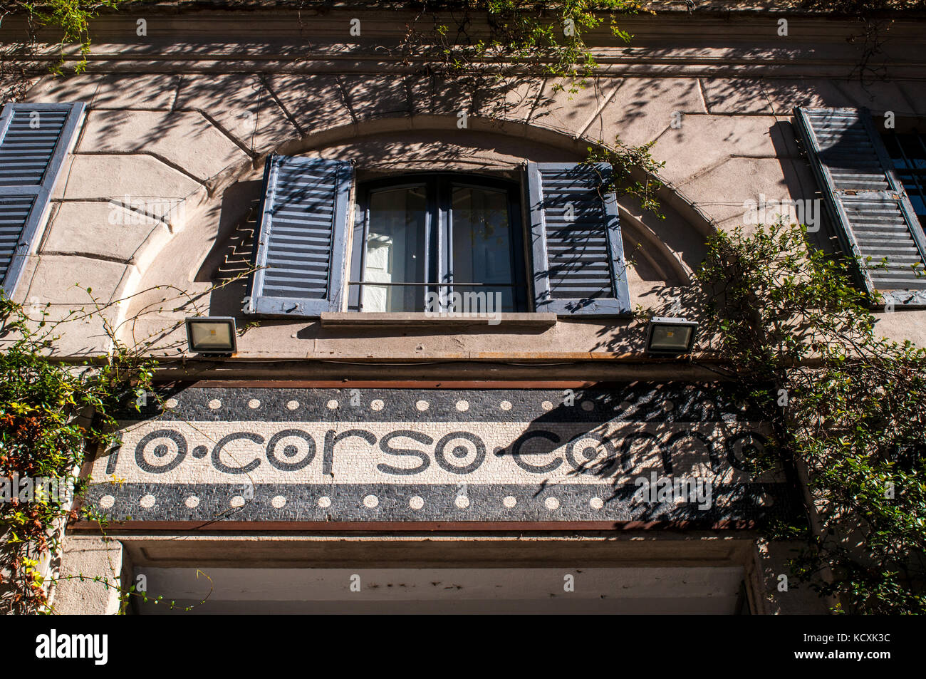 Milan, Italy: the sign of 10 Corso Como, the famous italian concept store and cafe restaurant in the Brera district known worldwide Stock Photo