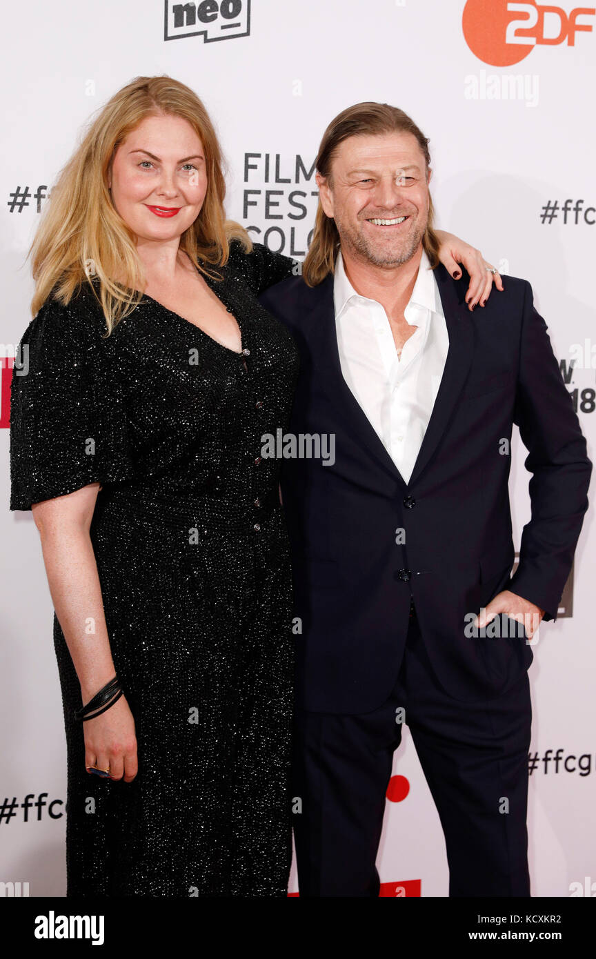 Sean Bean and his wife Ashley Moore attend the Film Festival Cologne