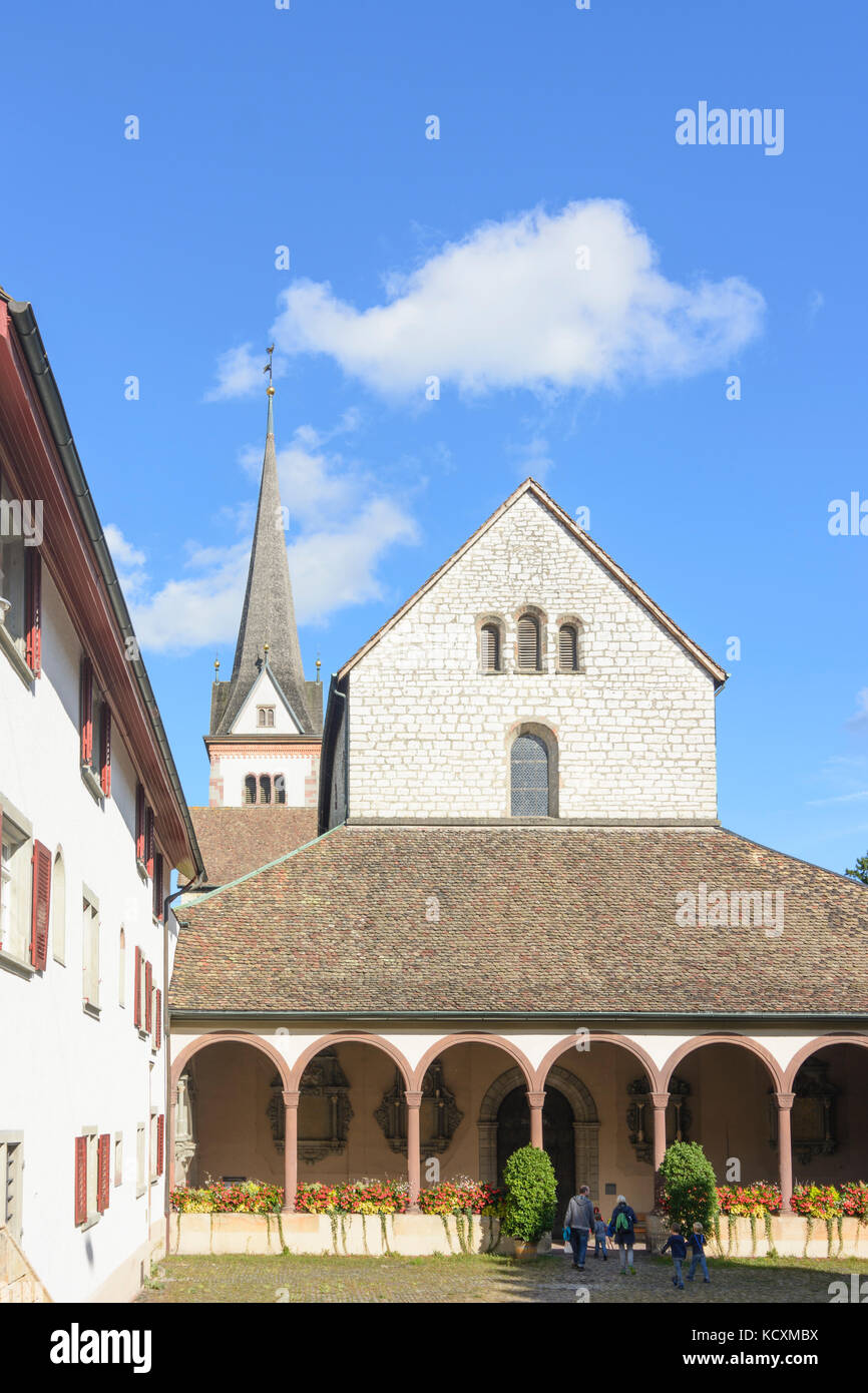 cloister and church Münster zu Allerheiligen, Schaffhausen, , Schaffhausen, Switzerland Stock Photo