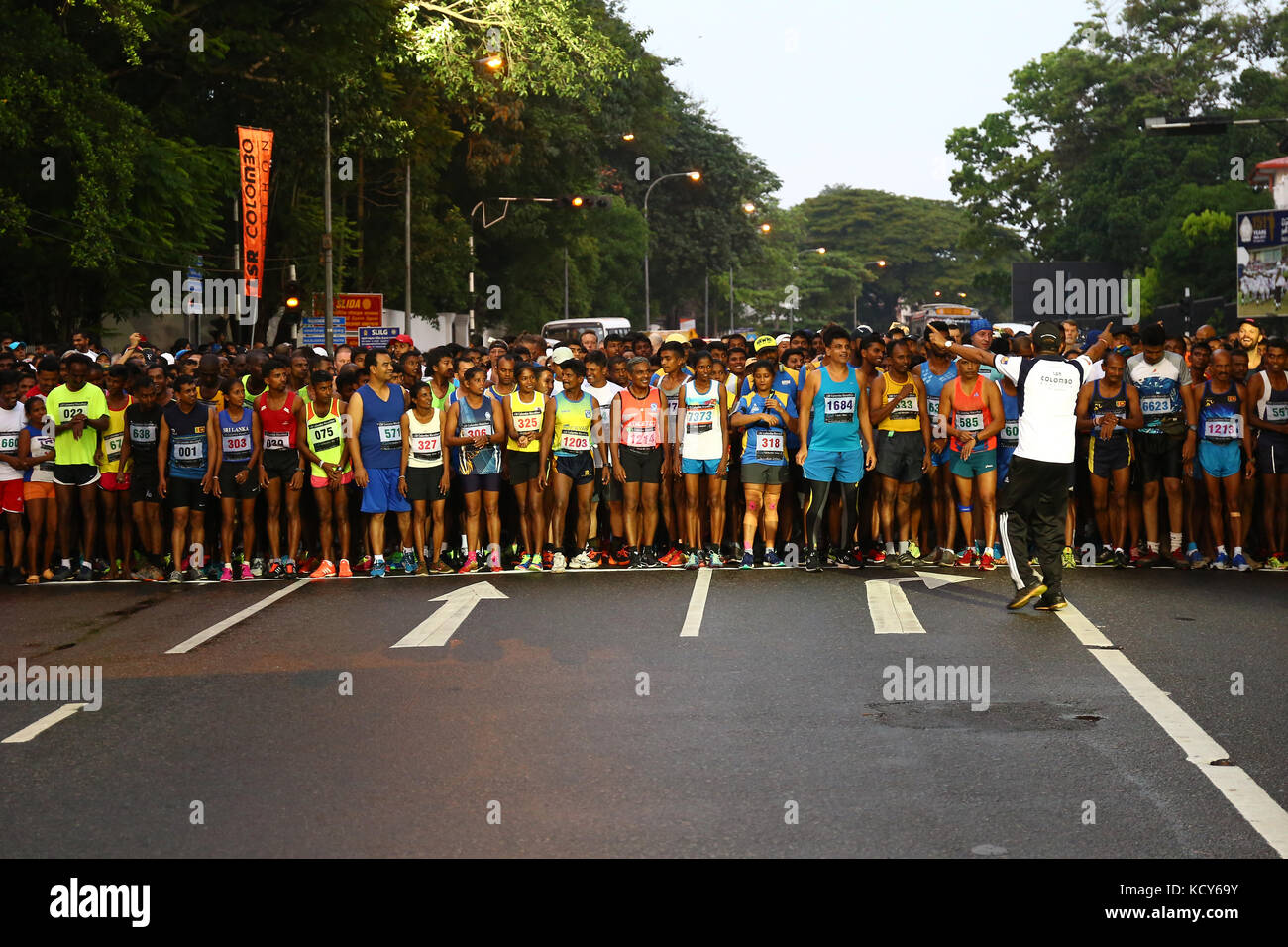 Colombo, Sri Lanka. 8th October, 2017. SLR colombo Marathon, most