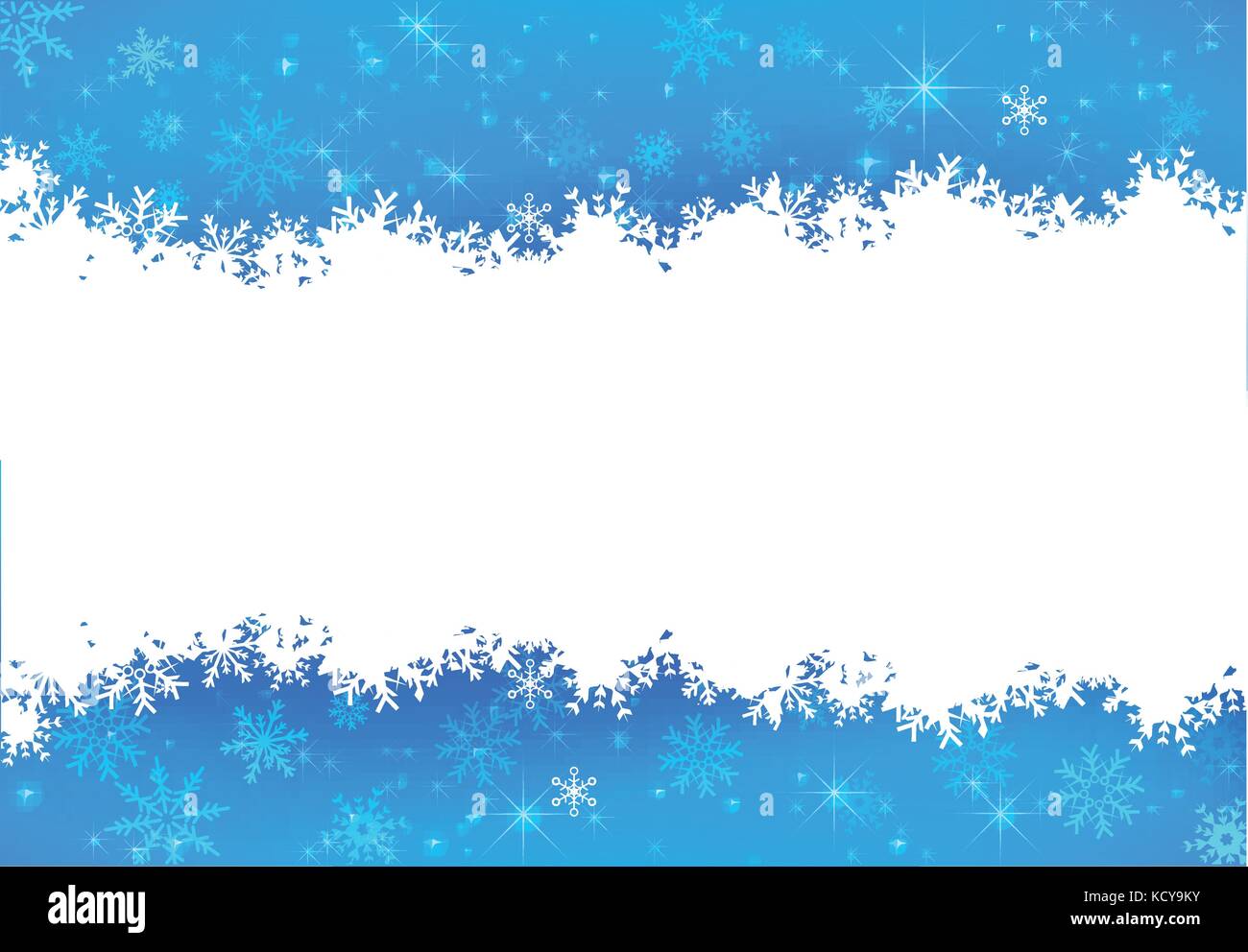 Christmas snowflake with night star light and snow fall abstract bakcground vector illustration eps10 002 Stock Vector