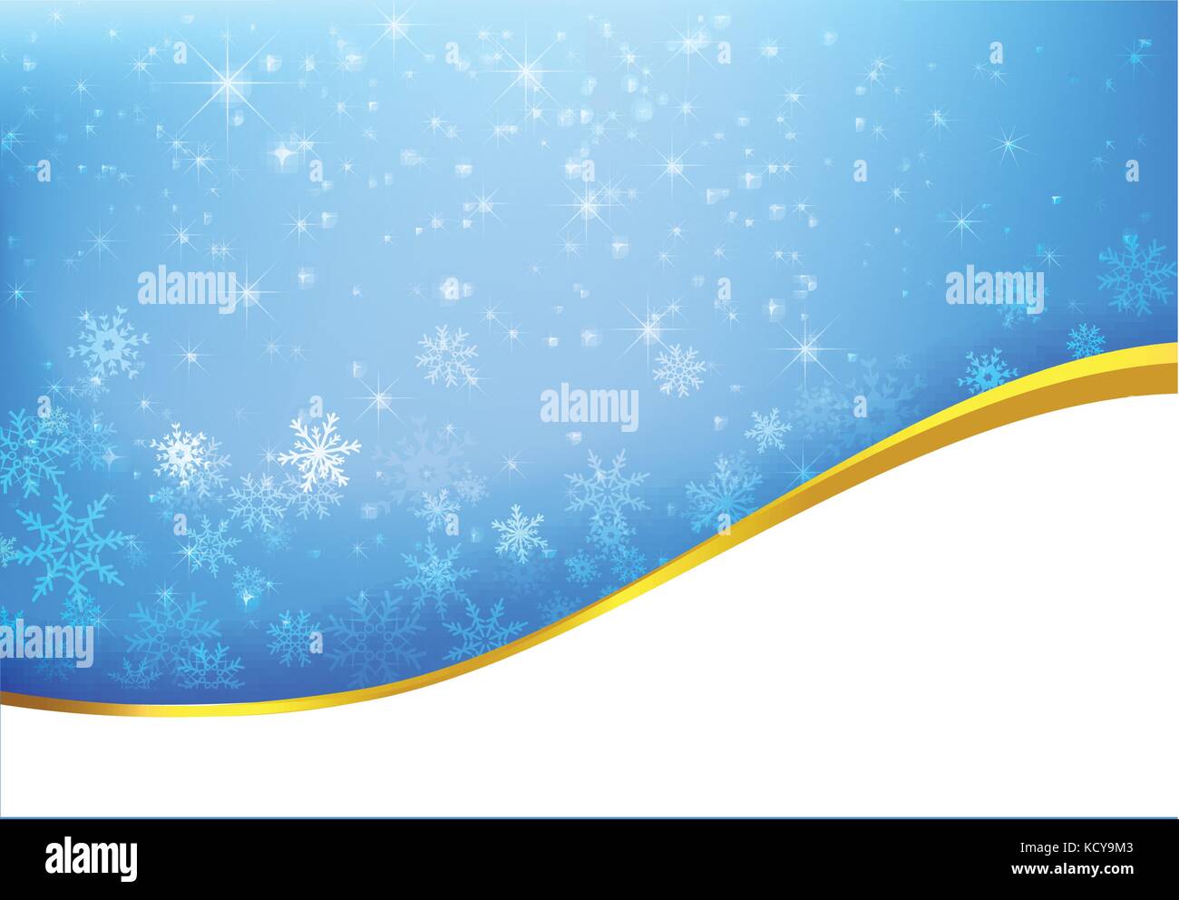 Christmas snowflake with night star light and snow fall abstract bakcground vector illustration eps10 002 Stock Vector