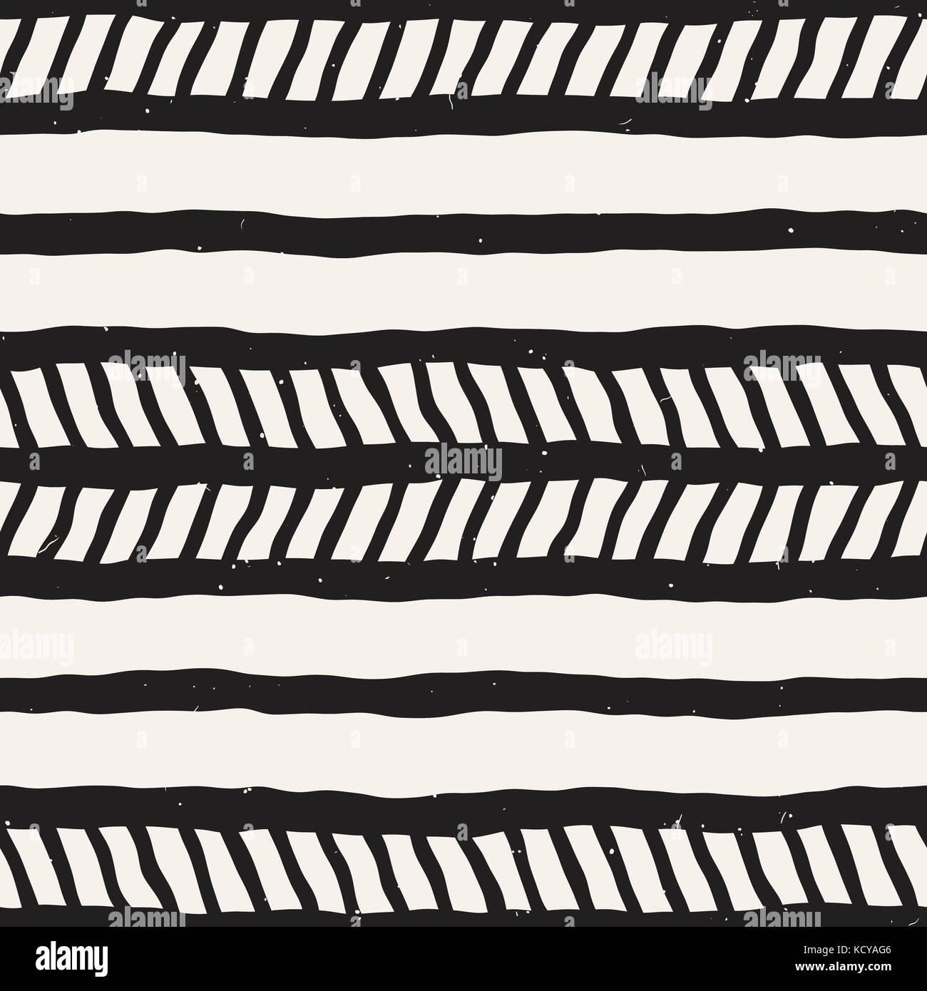 Seamless pattern with hand drawn brush strokes. Ink doodle illustration ...