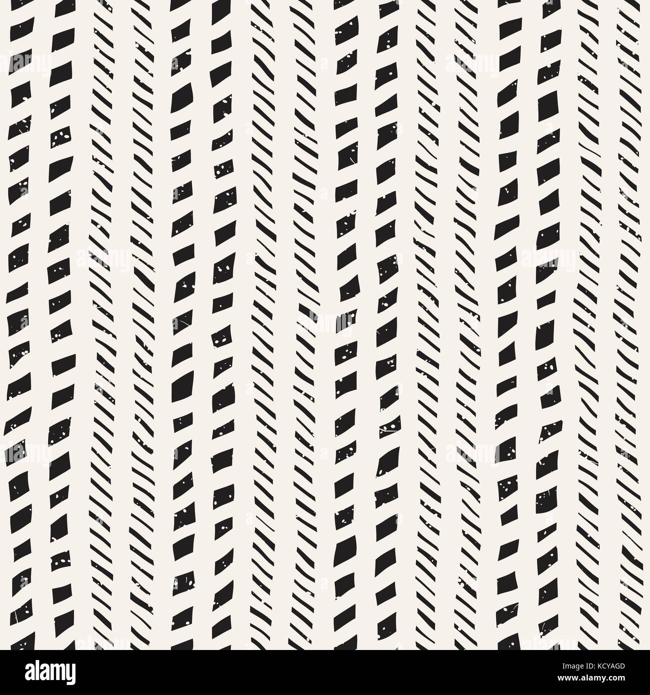 Seamless pattern with hand drawn brush strokes. Ink doodle illustration ...