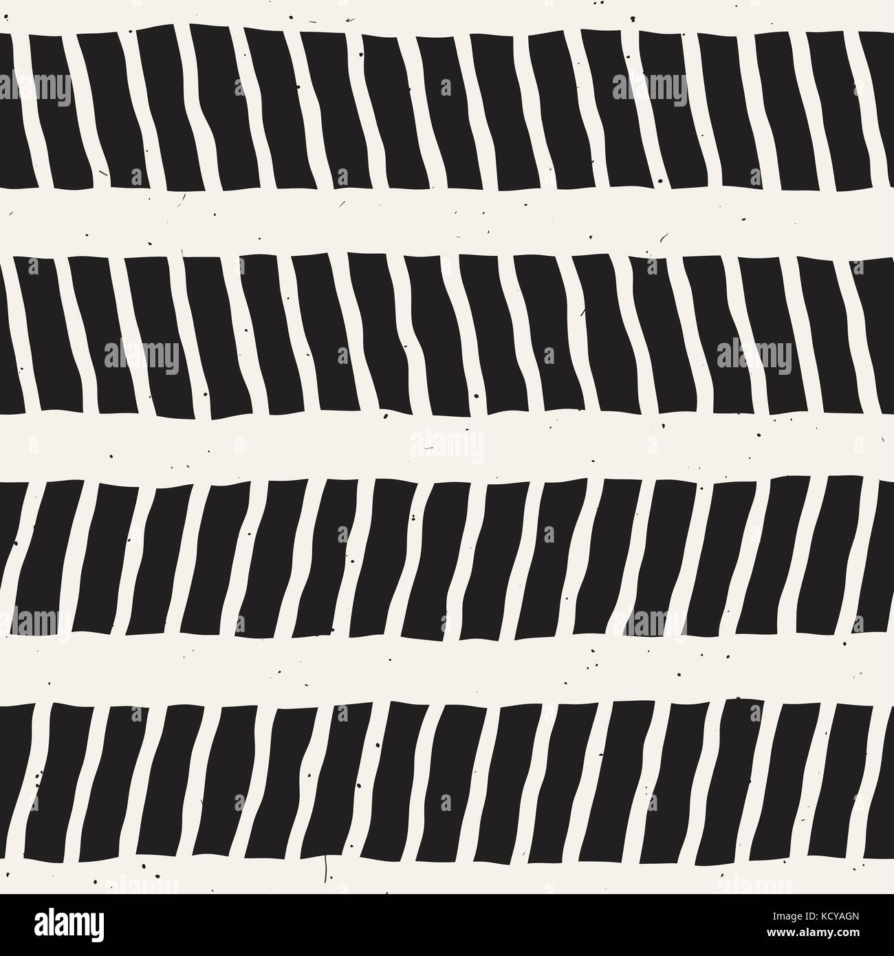 Seamless pattern with hand drawn brush strokes. Ink doodle illustration ...