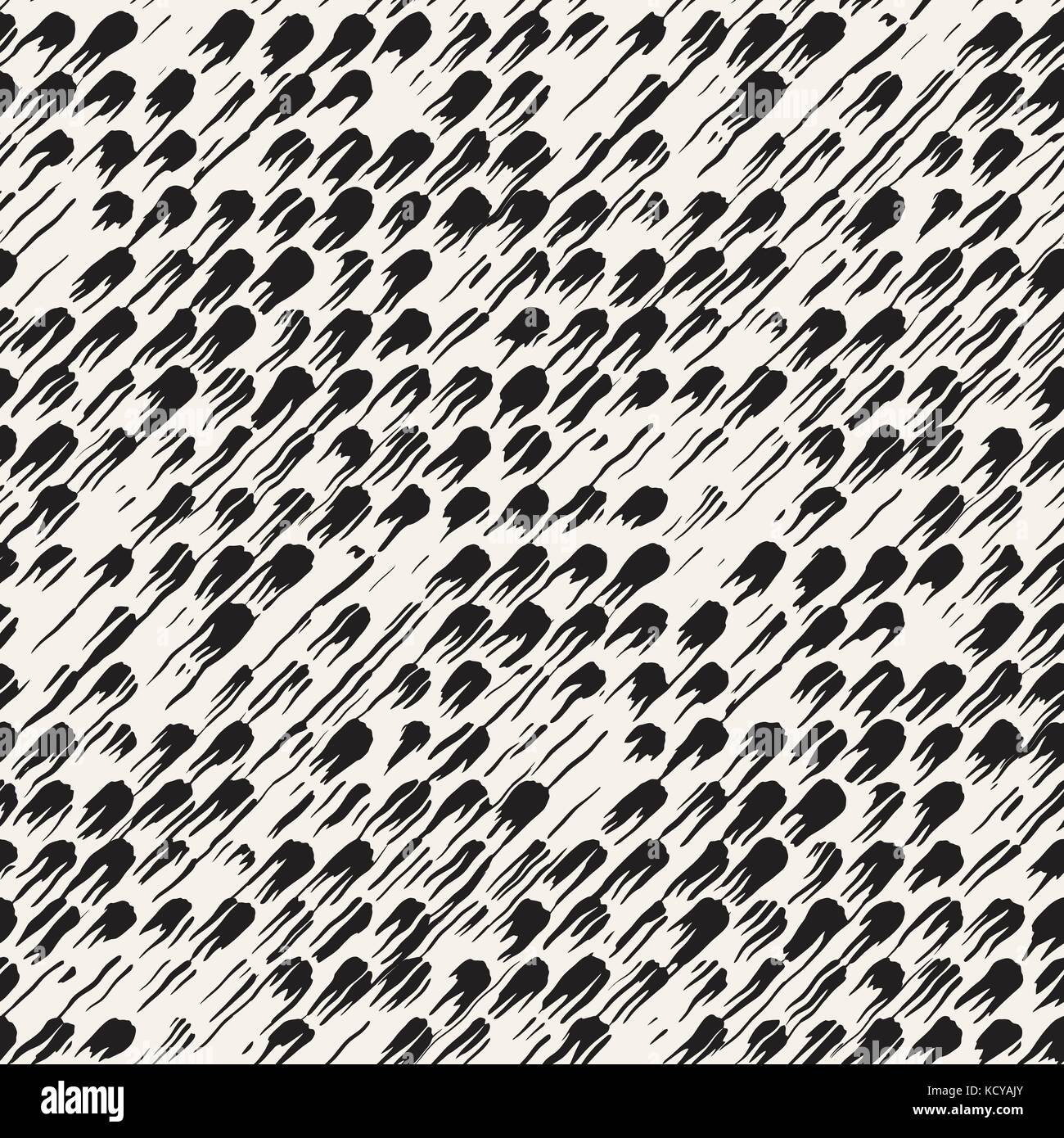 Vector seamless pattern with stripes and strokes. Black and white ...