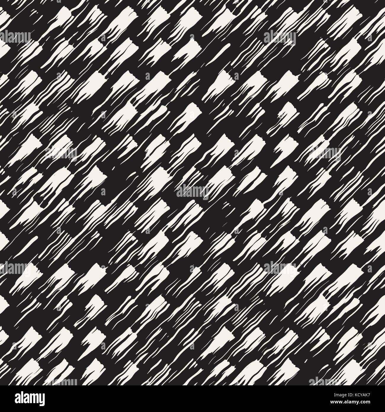 Vector seamless pattern with stripes and strokes. Black and white ...