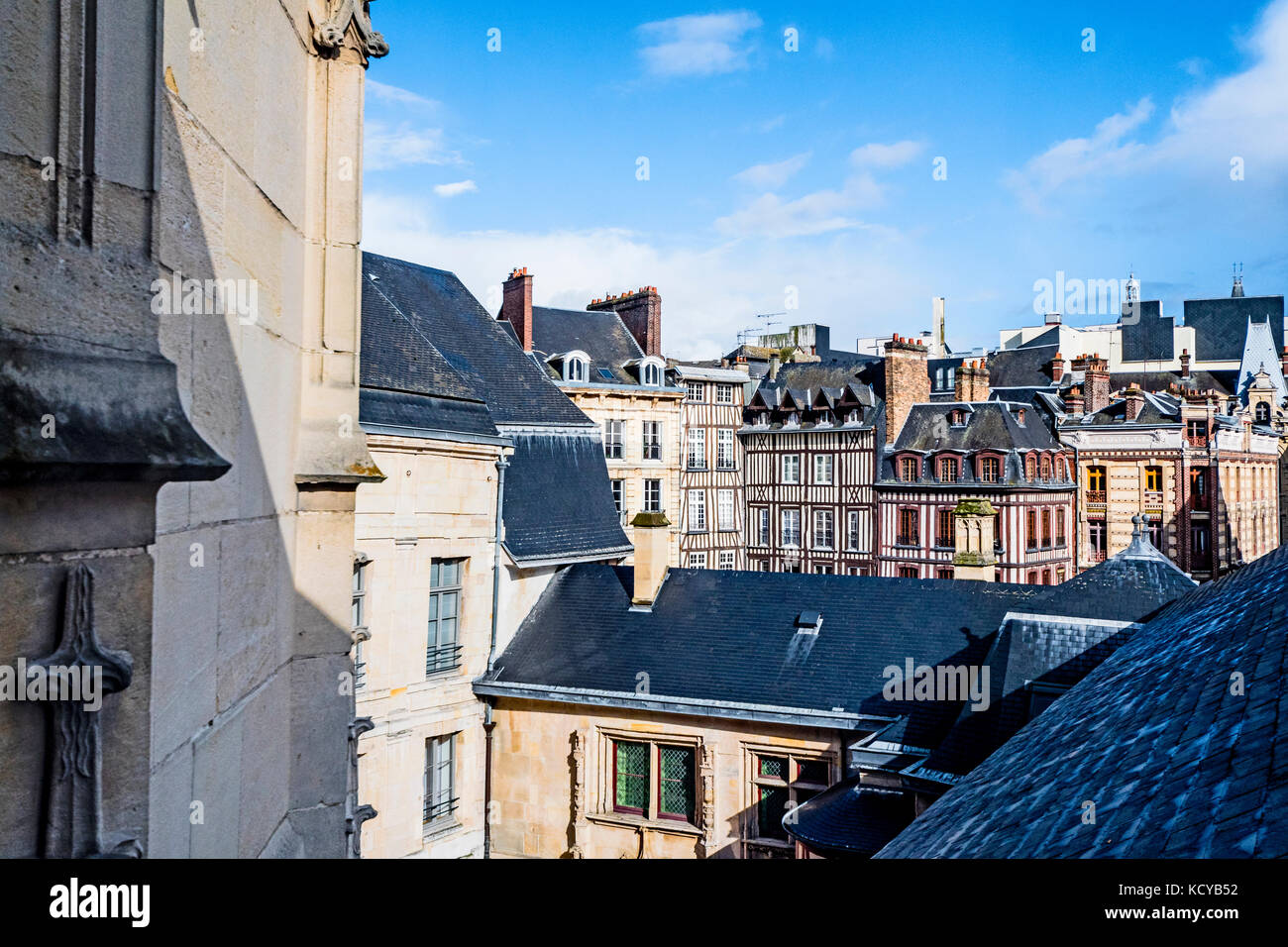Rouen (Normandy, France): View on the town Stock Photo