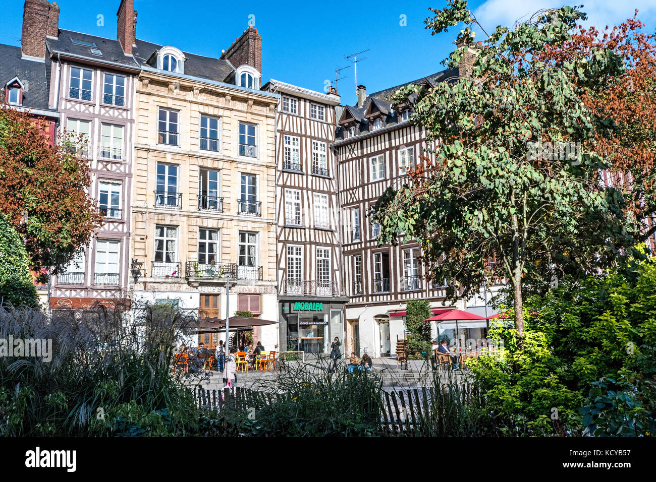 Rouen (Normandy, France): View on the town Stock Photo