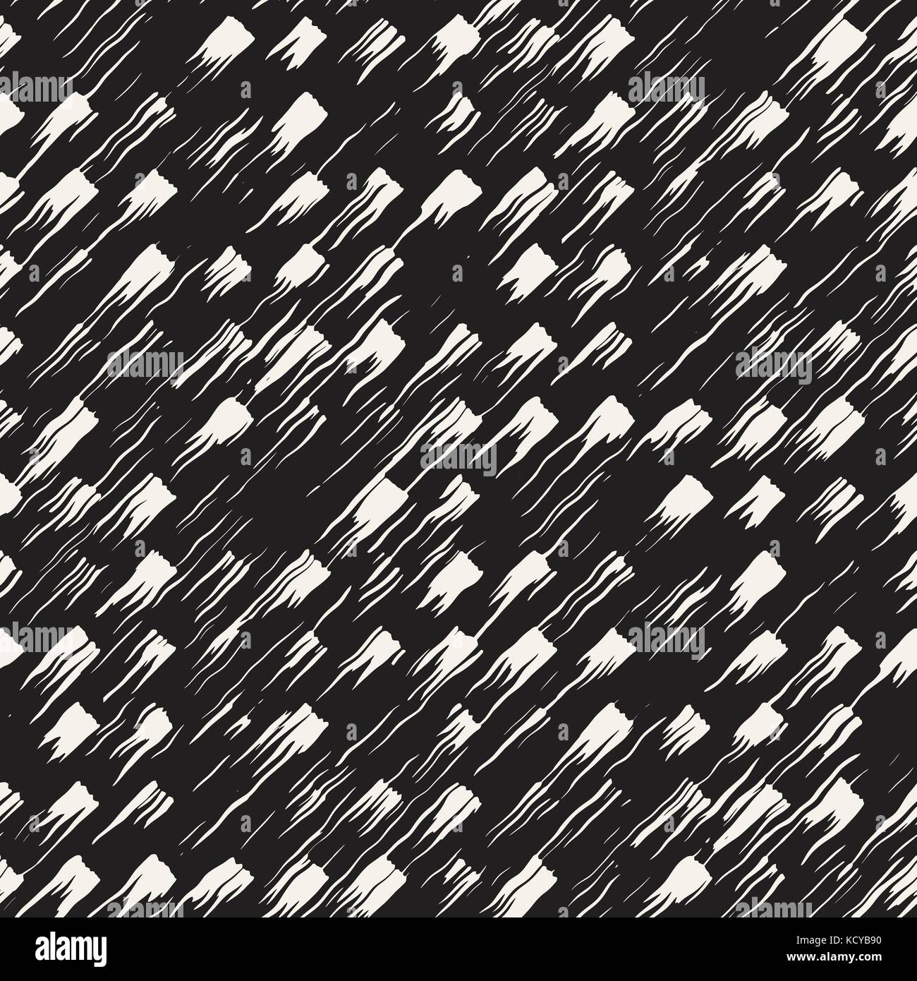 Vector seamless pattern with stripes and strokes. Black and white ...