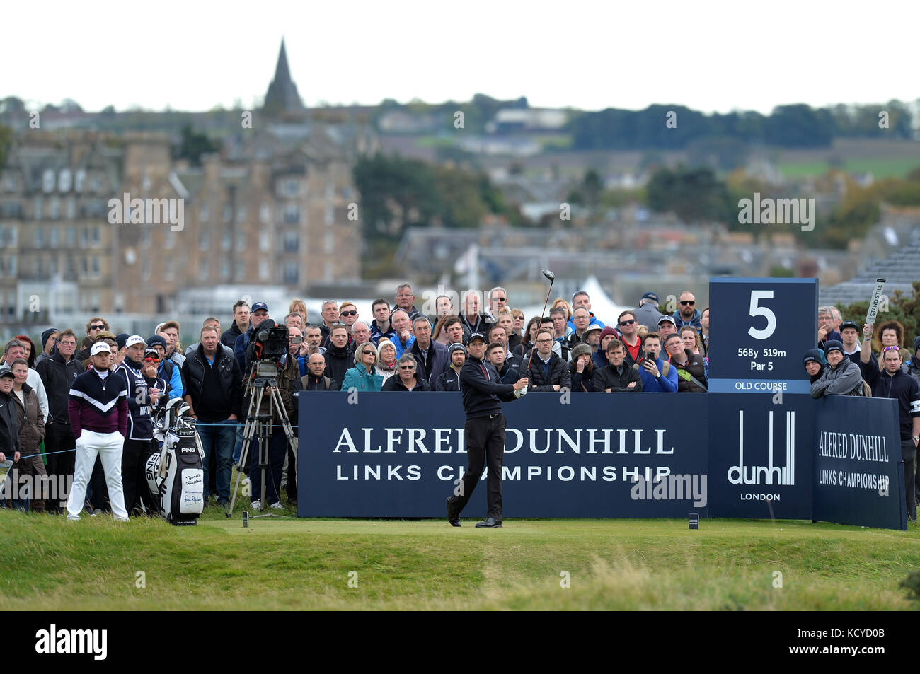 France's Gregory Bourdy during day four of the Alfred Dunhill Links Championship atSt Andrews Old Course, Fife. Stock Photo
