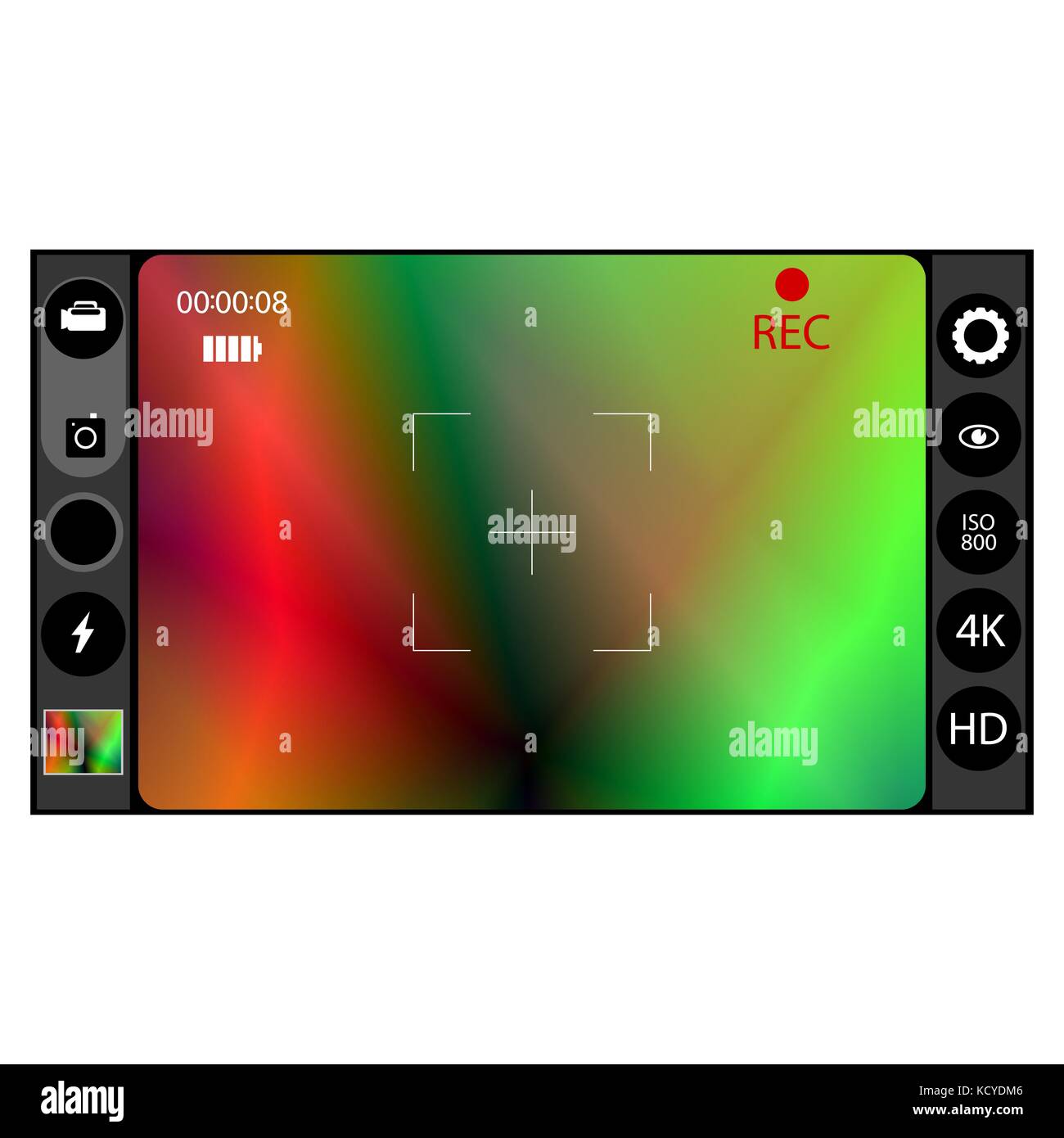 Camera Viewfinder. Template Focusing Screen Stock Vector Image & Art