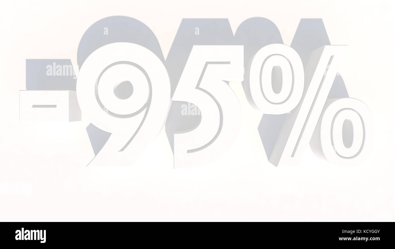3d rendering percentage discount number Stock Photo - Alamy