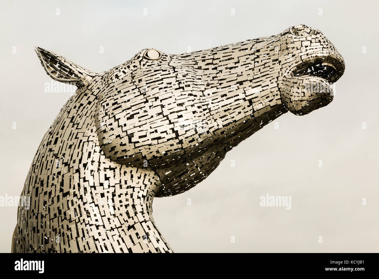 The Kelpies,mythical horse head sculptures, Heiix Park,Forth and Clyde