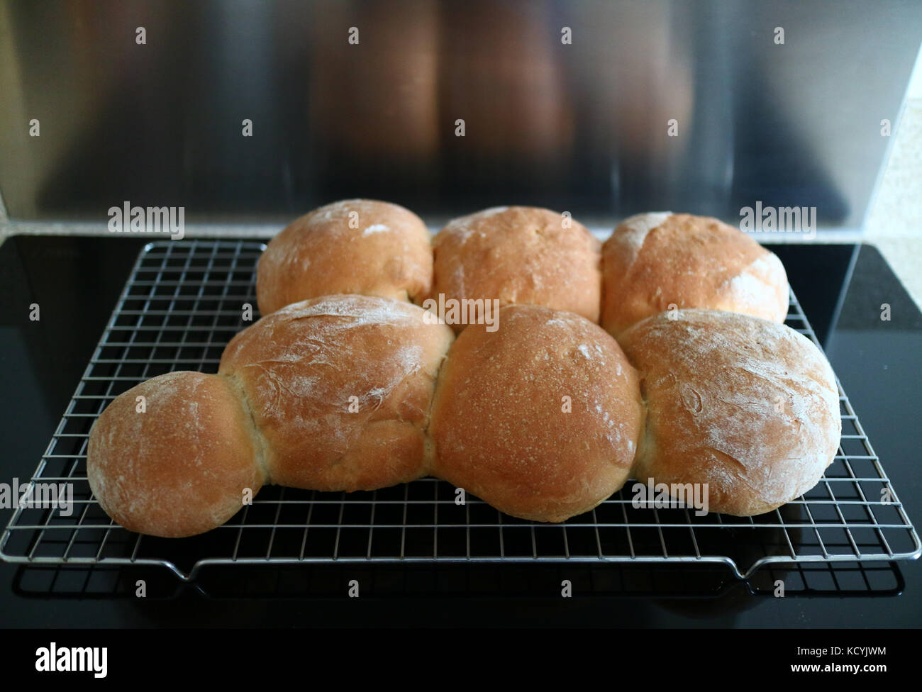 Home baked bread rolls Stock Photo Alamy